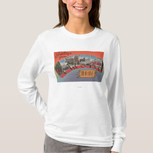 T-shirt Lewiston, Maine - grandes scènes de lettre