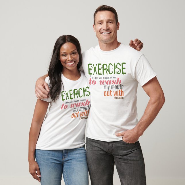 T-shirt L'exercice est un vilain mot (Unisexe)