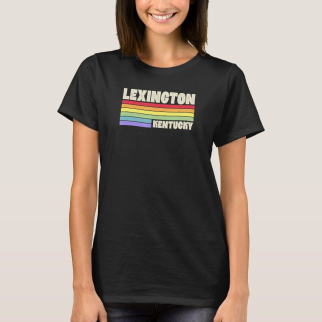 T-shirt Lexington Kentucky Pride Rainbow Flag Gay pride Me (Devant)