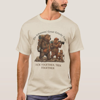 T-shirt L'Expédition Ourson - Aventure de famille personna