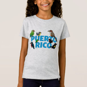 T-Shirt L'exploit de Porto Rico Birdorable. Oiseaux endémi