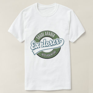 T-shirt L'explorateur saoudien dans le logo aventure