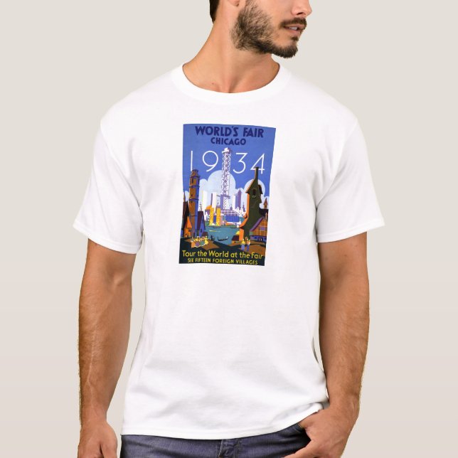 T-shirt L'Exposition universelle 1934 de Chicago (Devant)