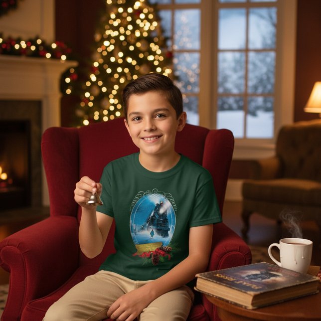 T-shirt L'Express polaire | Arrivée du train encadré de va (Créateur téléchargé)