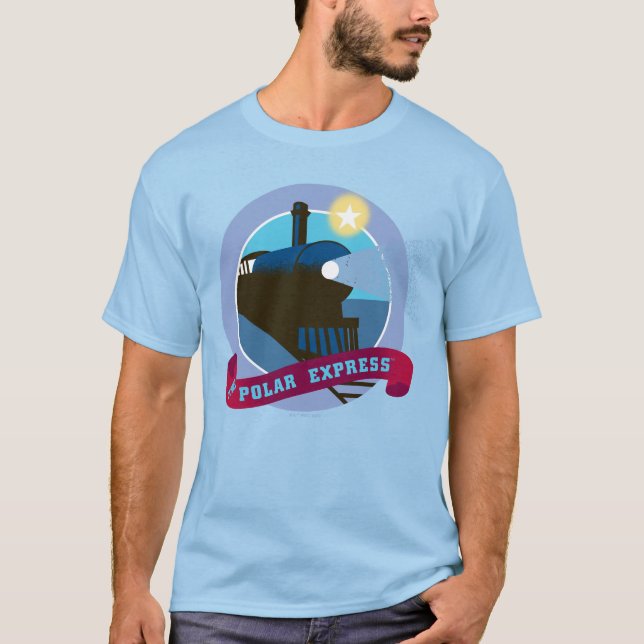 T-shirt L'Express polaire | Insigne de train Vintage (Devant)