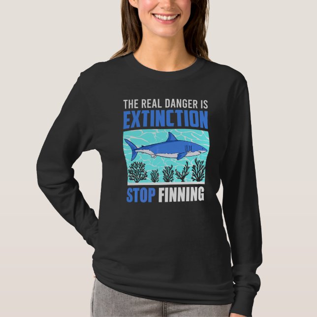 T-shirt L'Extinction Est Le Véritable Danger Arrêter D'Ame (Devant)