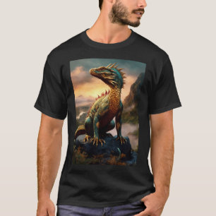 T-shirt Lézard à cornes dragonales