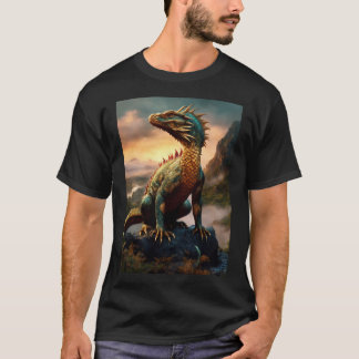 T-shirt Lézard à cornes dragonales
