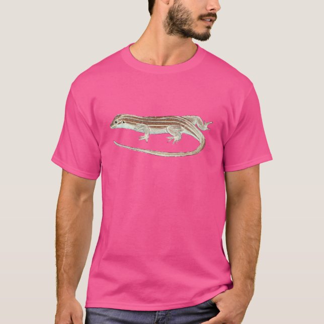 T-shirt lézard à queue fouettée tacheté (Devant)