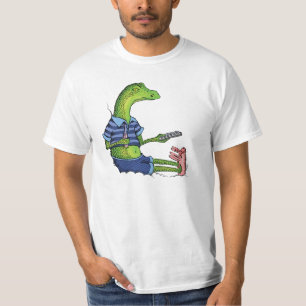 T-shirt Lézard avec des pantoufles de lapin