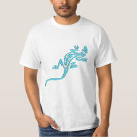 Lézard bleu tribal