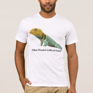 T-shirt Lézard colleté Jaune-Dirigé