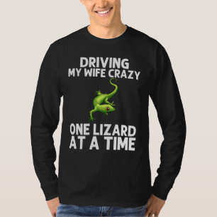 T-shirt Lézard Cool Pour Hommes Père Gecko Reptile Vert An