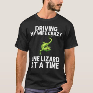 T-shirt Lézard Cool Pour Hommes Père Gecko Reptile Vert An