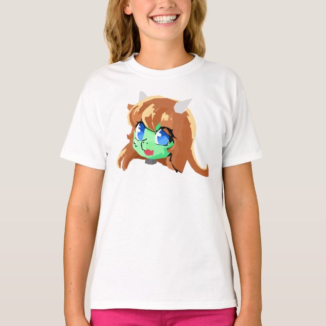 T-shirt lézard du visage mignon (Devant)
