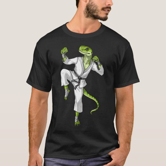 T-shirt Lézard Gecko Karaté (Devant)