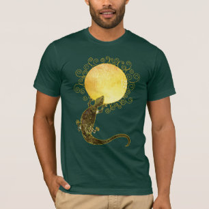 T-shirt Lézard tenant le Sun : L'habillement de base des