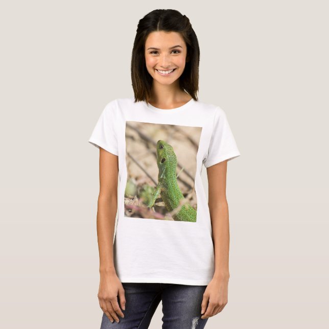 T-shirt Lézard vert (Devant entier)