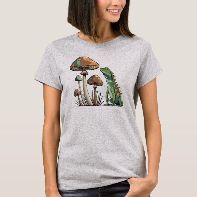 T-SHIRT LÉZARD VERT (Devant)