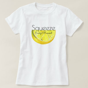 T-shirt Lézez Chaque Moment Le Citron Jaune
