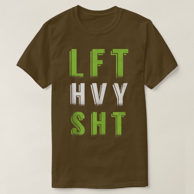 T-shirt LFT HVY SHT Gym Poids Femmes  (Design devant)