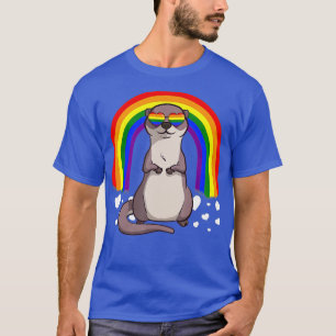 T-shirt LGB Otter Gay pride Rainbow LGBQ mignon cadeau