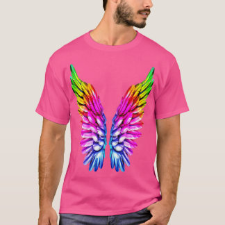 T-shirt LGB Rainbow Wings Rainbow Gay Lesbian Pride Angel