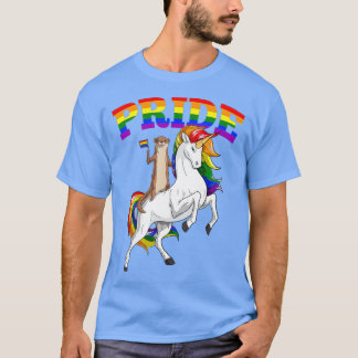 T-shirt LGB Sea Otter Unicorn Gay Pride Rainbow LGBQ Cute 
