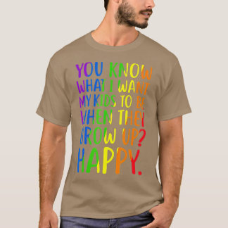 T-shirt LGB Sensibilisation Parents Maman Papa Gay pride A