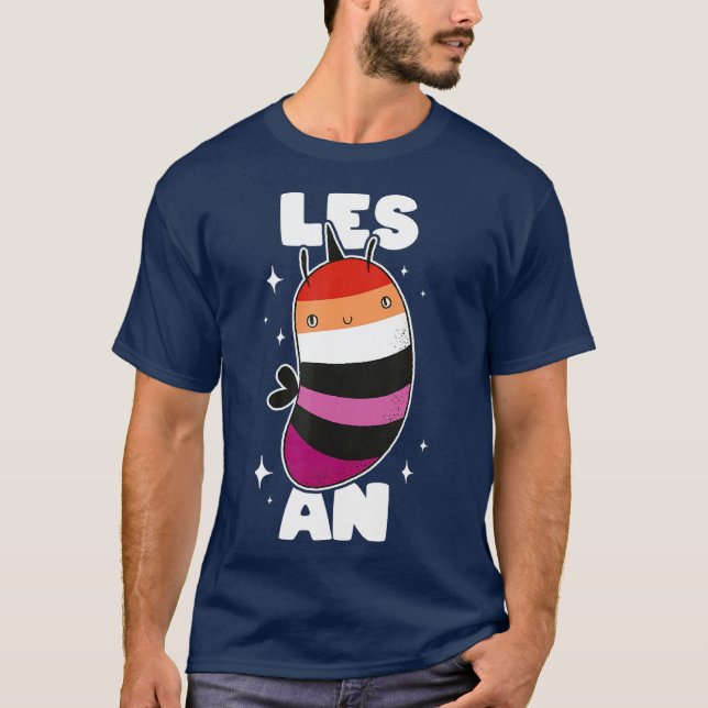 T-shirt LGB Wlw Pride Drapeau Les Bee An Gay Lesbian Anti (Devant)