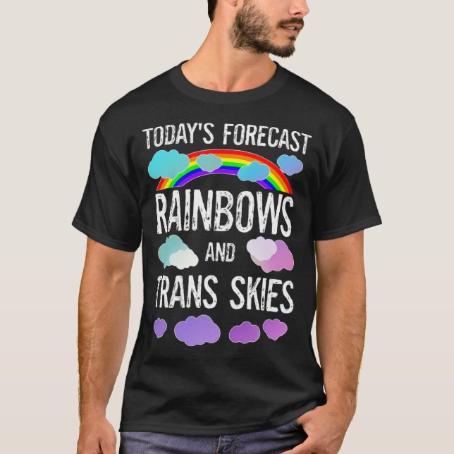 T-shirt LGBGTQ Transgender Pride Mois Parade Rainbows Tra (Devant)