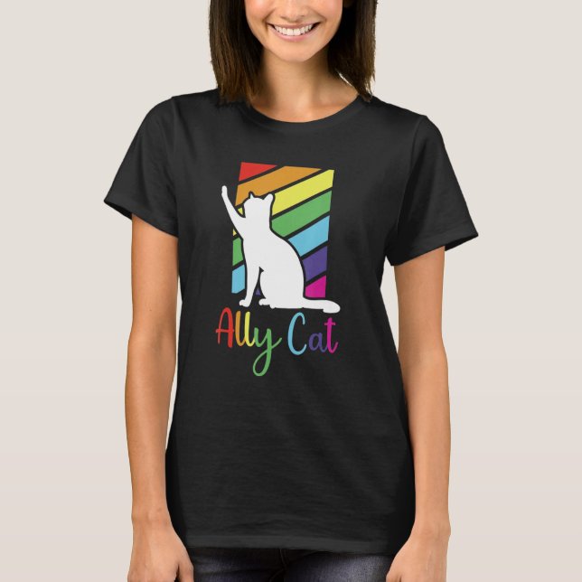 T-shirt LGBT Ally Chat Be Kind Gay Rainbow Idée LGBTQ 2 (Devant)