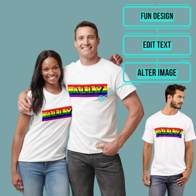 T-shirt LGBT Ally Mens (Please enjoy our LGBTQ+ ally shirt)
