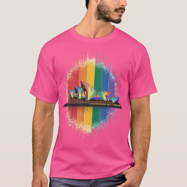 T-shirt Lgbt Australie Sydney Opera (Devant)