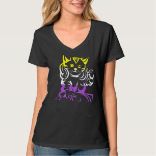 T-shirt Lgbt Cat Dj Music Third Genre Queer Pride Non B