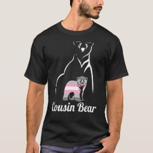 T-shirt Lgbt Demigirl Cousin Bear Demigender Pride Drapeau