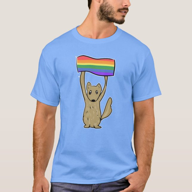 T-shirt lgbt dog animal love gift (Devant)