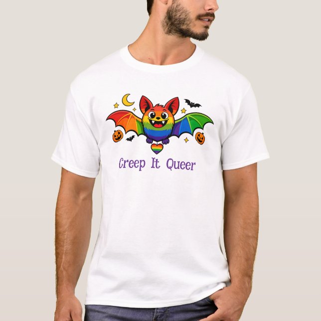 T-shirt 🎃🌈LGBT Épouvantable & Fabuleux   (Devant)