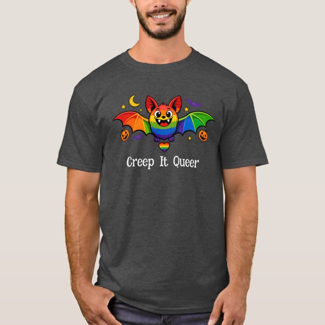 T-shirt 🎃🌈LGBT Épouvantable & Fabuleux   (Devant)