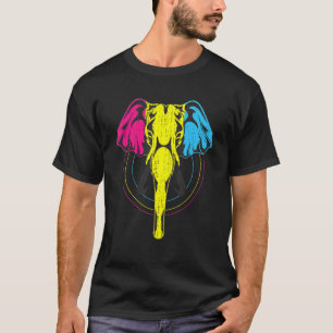 T-shirt Lgbt Equality Pansexuality Flag Elephant Pan Pride