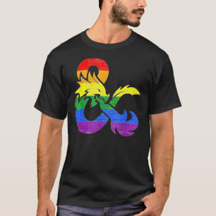 T-shirt LGBT Flag Pride Rôle Payer D20 DnD Gaming RPG Gif