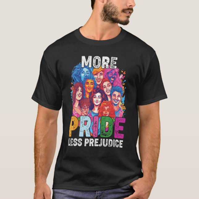 T-shirt Lgbt Gay Fier Ally Pride Mois Plus Fierté Moins Pr (Devant)