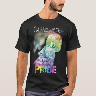 T-Shirt LGBT Gay Lesbienne Loup Fierté