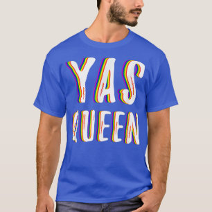 T-shirt LGBT Gay pride Mois 2018 Rainbow Flag Yas Queen