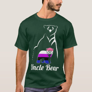 T-shirt LGBT Genderfluide Oncle Ours Genderfluide Fierté D