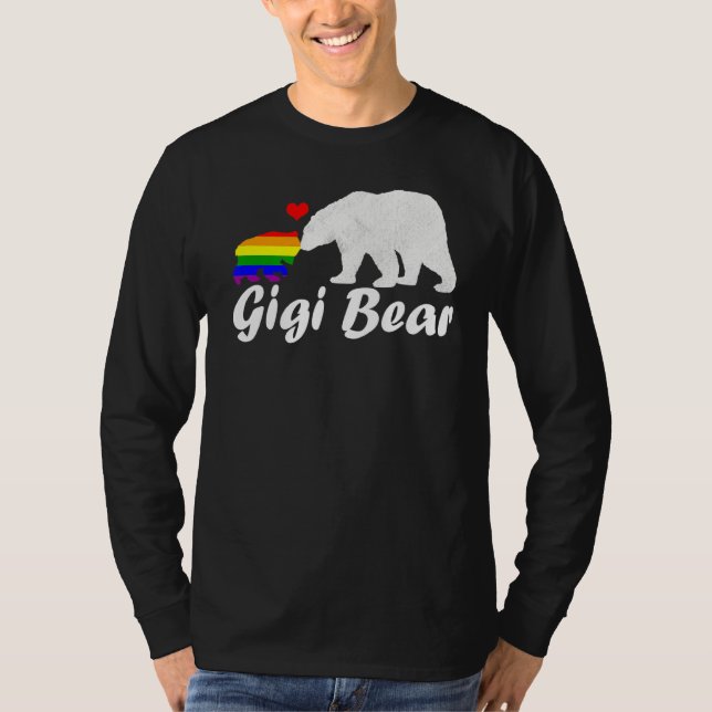 T-shirt Lgbt Gigi Bear Gay pride Equal Rights Arc-en-ciel (Devant)