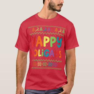 T-shirt LGBT Happy Holigays Ugly Rainb