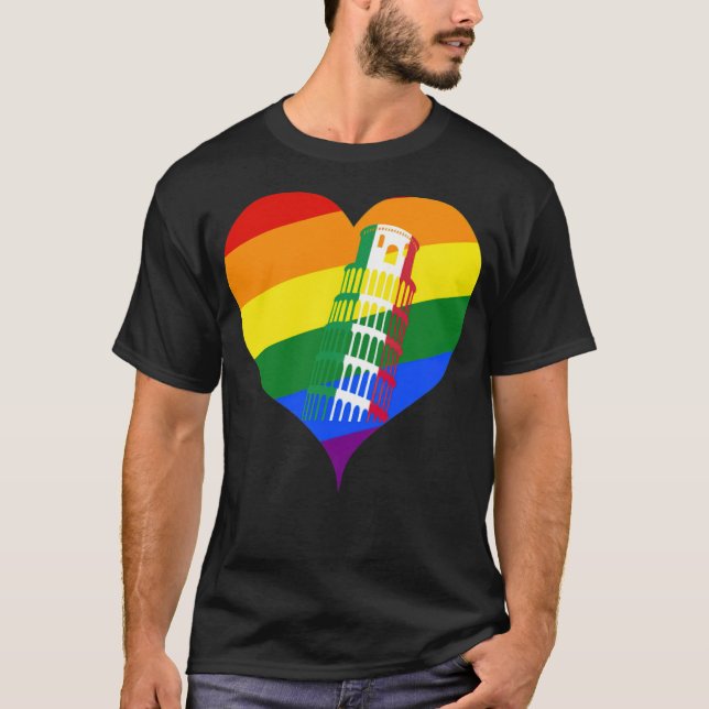T-shirt LGBT Italie Souvenir italien (1) -échelle standard (Devant)