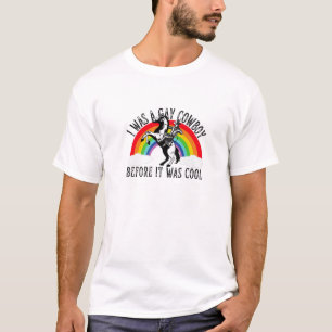 T-shirt LGBT J'Étais Un Cowboy Gay Avant D'Être Cool LGB