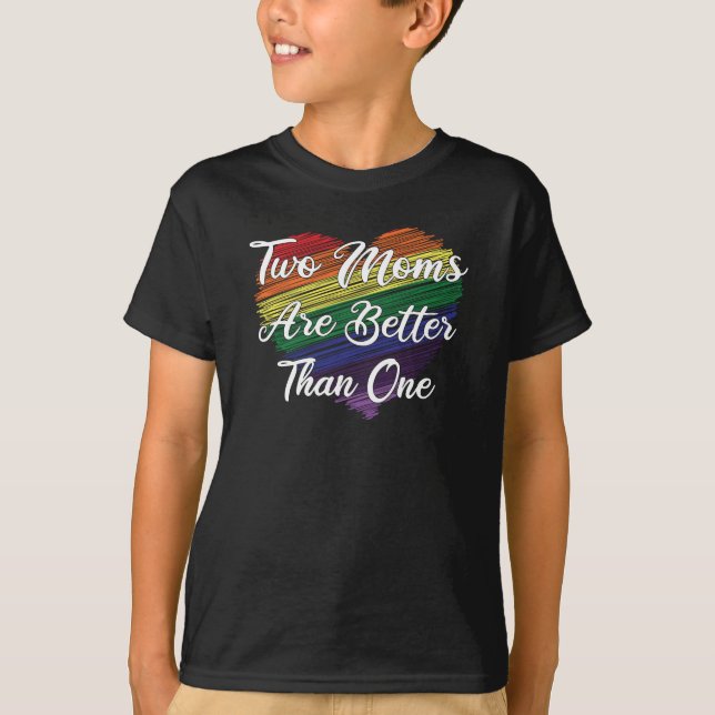 T-shirt LGBT LBGBTQ Mère Mère Mère Mère Lesbienne Gay Mari (Devant)